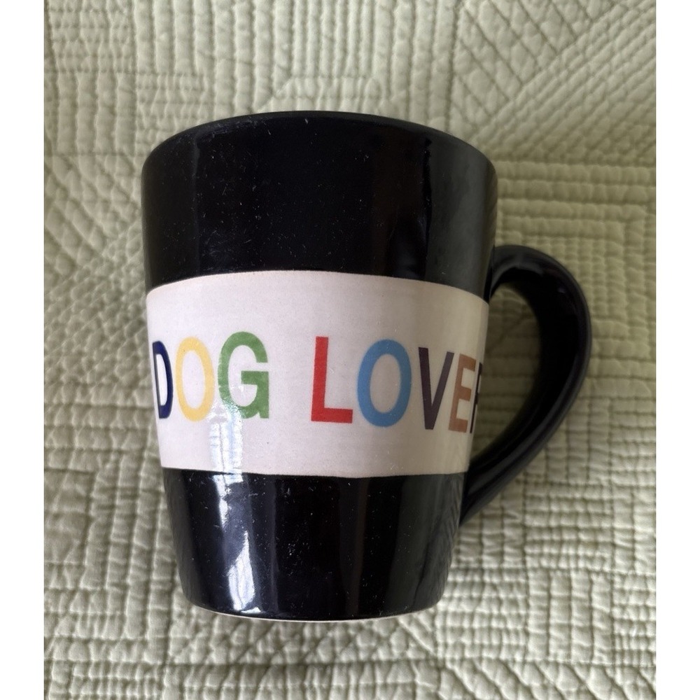 Petrageous Designs Black Rainbow Dog Lover Ceramic Coffee Tea Mug 16 ounce